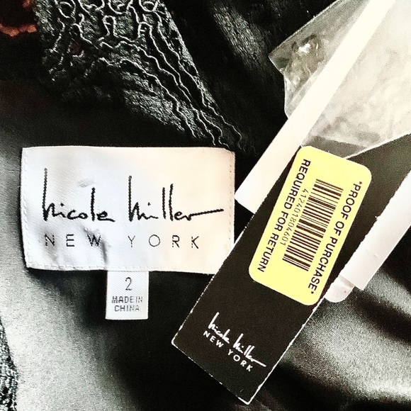 NWT! Nicole Miller Beaded Sheath Dress 2 - Picture 5 of 7